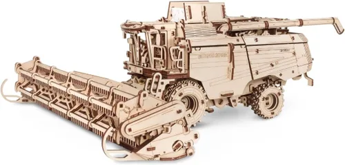 Miniatura 11 de EWA Eco-Wood-Art - Rompecabezas de tractor mecánico tridimensional KIROVETS K-7M para adultos y adolescentes-Colección sin pegamento-596 detalles