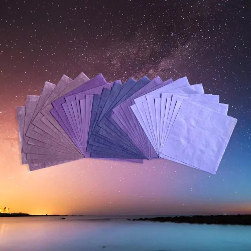 Miniatura 3 de 50 hojas de papel de fibra natural de morera de 6 x 6 pulgadas, papel cuadrado para origami, papel para manualidades, papel para plegado, papel
