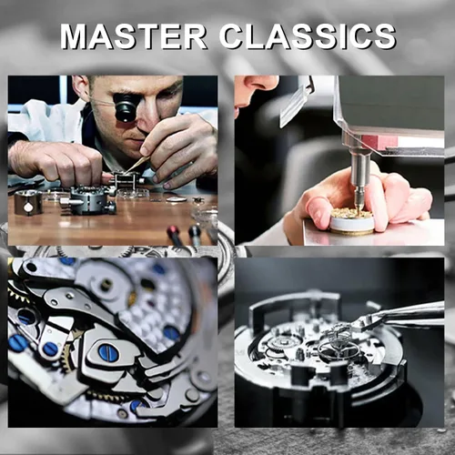 Miniatura 6 de IK COLOURING Relojes mecánicos para hombre, reloj de pulsera de esqueleto automático de lujo Tourbillon impermeable de cristal automático para hombre