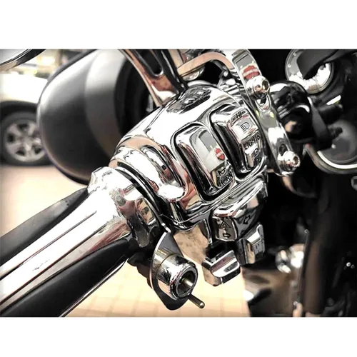 Miniatura 5 de Para Harley Touring Street/Electra Glide FLHT FLHTC FLHX 1996-2013 motocicleta 10 piezas interruptor de control manual tapas de los botones
