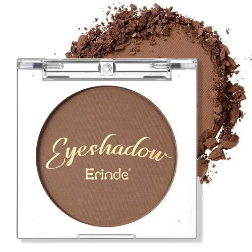 Miniatura 40 de Erinde Sombra de Ojos Negra, Sombra de Ojos Mate en Polvo Compacto, Maquillaje de Párpado de Tono Mate para Mujeres, Alta Pigmentación, Larga 01#