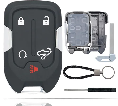 SUPALAND - Funda de reemplazo para llave con mando a distancia, compatible con Chevy Silverado GMC Sierra 1500 2500HD 3500HD 2019 2020 2021 2022