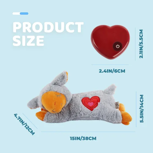 Miniatura 8 de ALL FOR PAWS Juguete de latido del corazón para cachorros para perros, juguetes de alivio de la ansiedad y ayuda para calmar perros, juguete