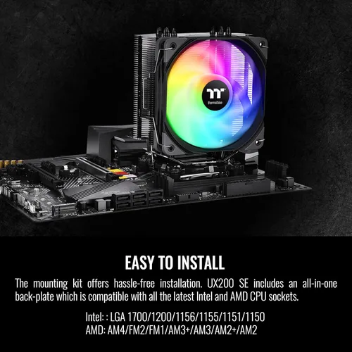 Miniatura 5 de Thermaltake Ventilador Cl-p105-al12sw-a Ux200 Se Retail Negro