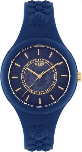 Miniatura 6 de Versus Versace Reloj de moda Fire Island para mujer. Correa de silicona ajustable y deportiva. Incluye bolsa de regalo de viaje.