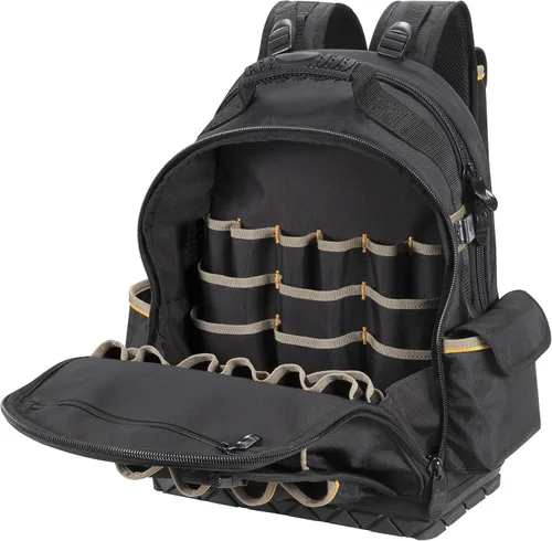 Miniatura 3 de CLC Work Gear PB1133 Mochila de herramientas de 38 bolsillos con base moldeada, negro/azul