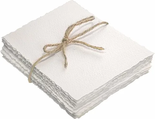 Miniatura 7 de 50 hojas de papel texturizado 4 x 6 pulgadas, papel de acuarela prensado en frío 140 lb/300 g/m², papel texturizado hecho a mano para acuarelas, 50