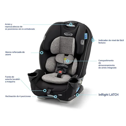 Miniatura 8 de Graco Slimfit 3 in 1 Convertible Car Seat
