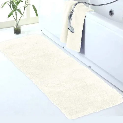Miniatura 42 de Walensee Alfombra de baño antideslizante (16 x 24 pulgadas, color rubor) absorbente de agua, microfibra suave, lavable a máquina, alfombra de baño
