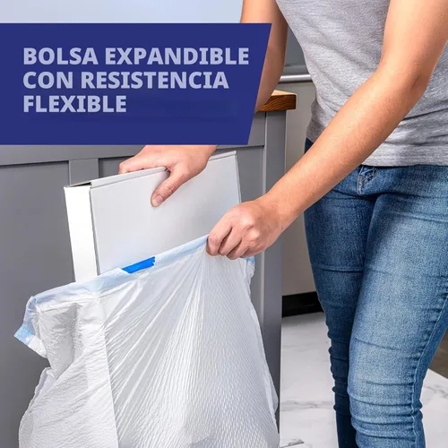 Miniatura 9 de Hefty Bolsas de basura ultra fuertes de 20 galones, bolsas de basura XL altas de 20 galones, cierre de cordón, control continuo de olores, aroma