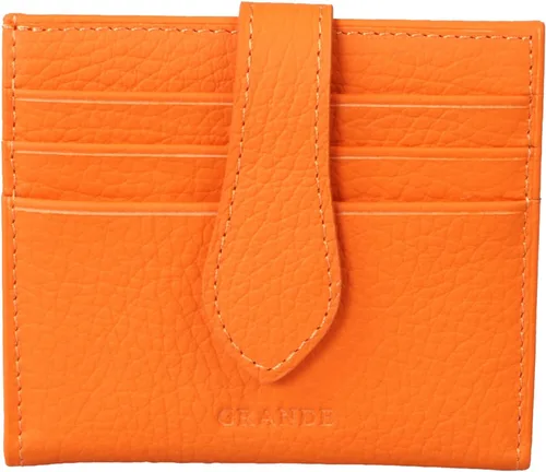 Miniatura 27 de Grande -3803 Cartera unisex, Azul (Iced Blue), Cartera delgada de cuero con cierre a presión pequeño