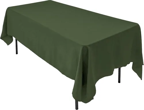 Miniatura 15 de AK TRADING CO. Mantel rectangular de poliéster de 60 x 102 pulgadas, fabricado en Estados Unidos, resistente a las arrugas, ignífugo, duradero