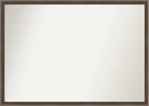 Miniatura 77 de Amanti Art Brown Bathroom Mirror for Over Sink, 23x41 Custom Made Hardwood Wedge Mocha Rectangle Vanity Mirror, Large Modern Wood Frame, Hangs