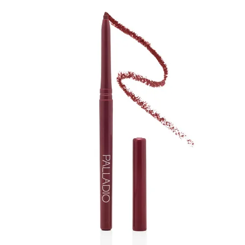Palladio Delineador de labios retráctil impermeable, color cremoso y de alto pigmento, fórmula antideslizante de larga duración, sin necesidad de