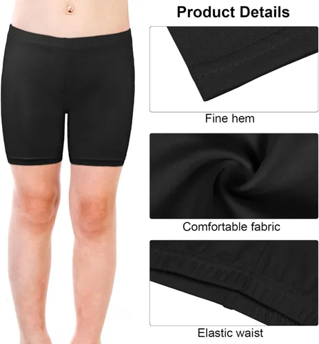 Miniatura 3 de Resinta 6 Pack Toddler Girls Shorts Bike Dance Shorts