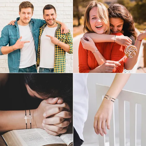 Miniatura 5 de Tarsus Pulsera de cruz para mujeres y hombres, regalos religiosos para mujeres y hombres, regalos cristianos para mujeres, amigos, familia