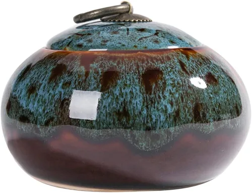 Miniatura 25 de Tarros de almacenamiento de cerámica, exquisitos tarros de alimentos con esmalte para almacenamiento de especias de cocina, tarros para té, tarros