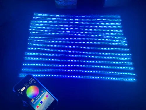 Miniatura 6 de 16 tiras de luz LED RGB de 1 pie (11.8 in/12) – Aplicación de una sola fila de serie de flujo de color de ensueño + control remoto apto para Polaris