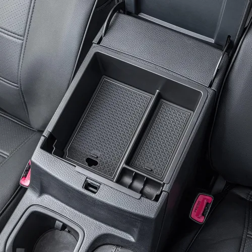Miniatura 5 de PIMCAR Compatible con Ford Ranger 2019 2020 2021 2022 2023 Organizador de Consola Central Material de Plástico ABS Bandeja de Inserción de Caja