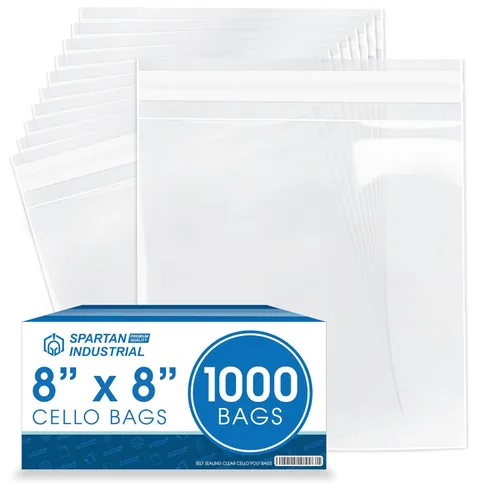 Miniatura 15 de Spartan Industrial - 6" X 10" (1000 unidades) Bolsas de polietileno resellables adhesivas transparentes de celofán para embalaje, almacenamiento