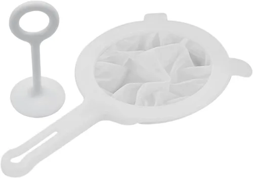 Miniatura 4 de BESTonZON 2 juegos de colador de malla ultra fina con filtro de malla de barra de prensa para jugo de leche de malla fina colador para uso en cocina