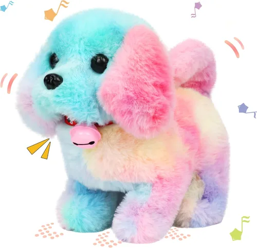 Miniatura 37 de Hopearl - Juguete de peluche electrónico interactivo de unicornio con sonidos y movimientos, camina y tiene un cuerno luminoso; regalo para niños