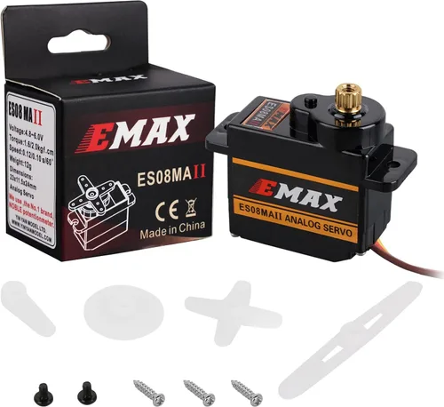 ES08MA II 12g Mini Engranaje de Metal Analógico Servo A Prueba de Golpes Estable Compatible para Modelo RC Uno Pack De