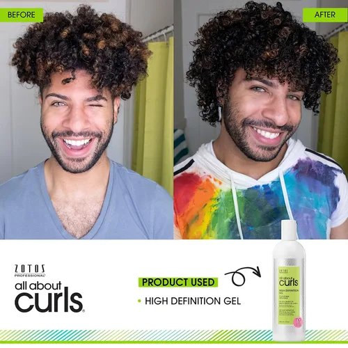 Miniatura 2 de ALL ABOUT CURLS High Definition Gel For Curly Hair Styling Alcohol-Free Moisturize, Define & Enhance Texture Reduce Frizz & Boost Shine