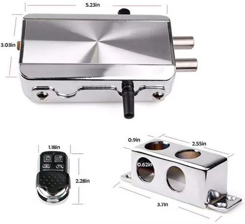 Miniatura 5 de Kit de cerradura de puerta inteligente electrónica, kit de cerradura de puerta para el hogar con 4 controles remotos, sistema de control de acceso