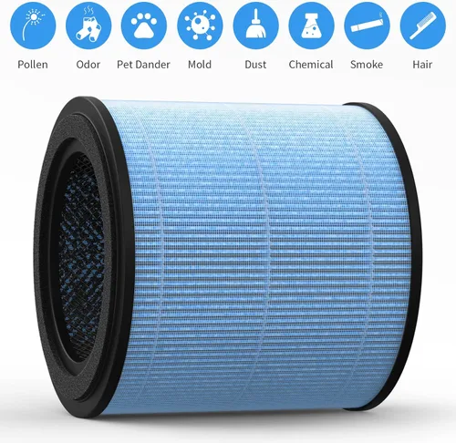Miniatura 6 de AP0601 Filtro de repuesto compatible con purificador AIRTOK AP0601, parte # AP0601-RF, filtros de 4 etapas (paquete de 2)