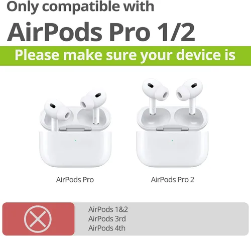 Miniatura 19 de Carveit Funda de madera para AirPods Pro de 2ª/1ª generación, grabado artístico de madera e incrustación hecha a mano, cubierta de TPU a prueba