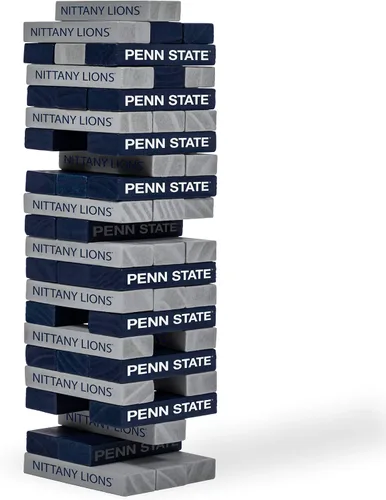 Miniatura 26 de Wild Sports NCAA Pro Football Tabletop Stackers Block Game for College Football Fan, Dorm Game, Tailgate