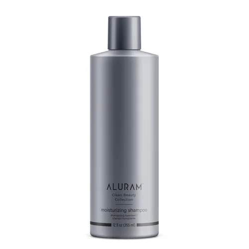 ALURAM Champú hidratante de agua de coco para hombres y mujeres, hidratación limpia y brillo para cabello texturizado medio a grueso, 12 onzas