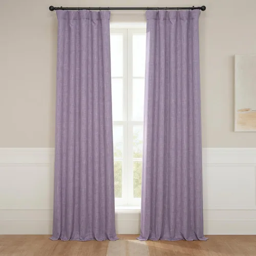 Miniatura 65 de HPD Half Price Drapes - Cortinas de lino sintético para sala de estar (2 paneles) - 100 pulgadas de ancho x 84 pulgadas de largo - Cortinas