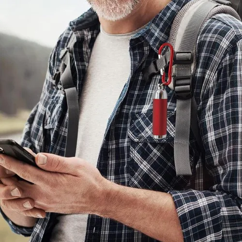 Miniatura 4 de Linterna portátil llavero antorcha lámpara impermeable senderismo camping linternas telescópica fuerte luz fácil de usar portátil ajustable bolsillo