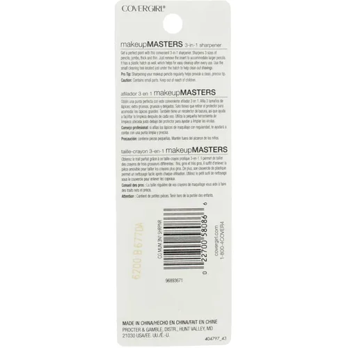 Miniatura 2 de COVERGIRL Makeup Masters - Sacapuntas 3 en 1, 1 unidad (el embalaje puede variar)
