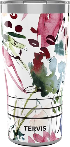 Miniatura 18 de Tervis Traveler - Vaso aislado de triple pared Sara Berrenson de algas marinas profundas mantiene las bebidas frías y calientes, 20 onzas, acero