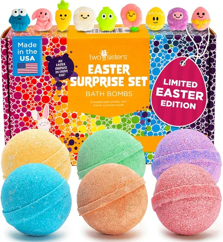 Miniatura 21 de Bombas de baño de princesa para niñas con juguetes sorpresa en el interior (paquete de 6) - Bomba de baño grande de burbujas efervescentes