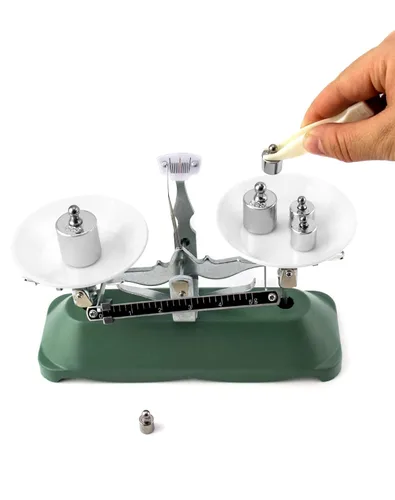 Miniatura 4 de QWORK Balanza de Equilibrio, 200g / 0.2g, Mini Balanza de Haz Triple de Laboratorio para Herramienta Didáctica