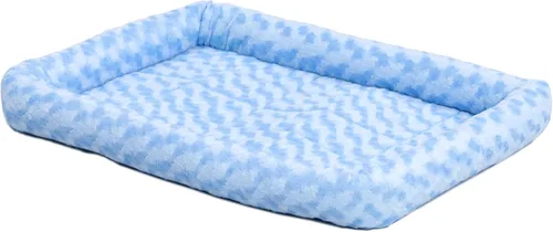 Miniatura 16 de Cama para mascotas MidWest Bolster, ideal para cajas de metal para perros, se puede lavar a máquina y secar, Gris carbón