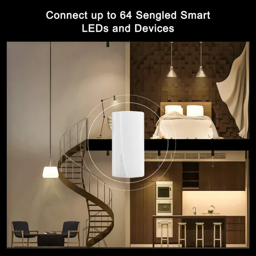 Miniatura 4 de Sengled Smart Home Hub Z01-hub, bombillas inteligentes Zigbee Smart Products usadas, compatibles con Alexa, Google Assistance, blanco, 1 paquete