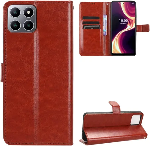 Miniatura 51 de Funda para Boost Mobile Celero 5G + Funda de piel con tapa para Boost Mobile Celero 5G Plus, color negro
