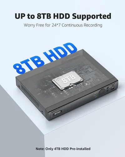 Miniatura 5 de ANNKE H1200 - Sistema de cámara de seguridad de 12MP, NVR de 8 canales H.265+ de 12MP y 4 cámaras IP de vigilancia PoE de 12 megapíxeles UHD con luz