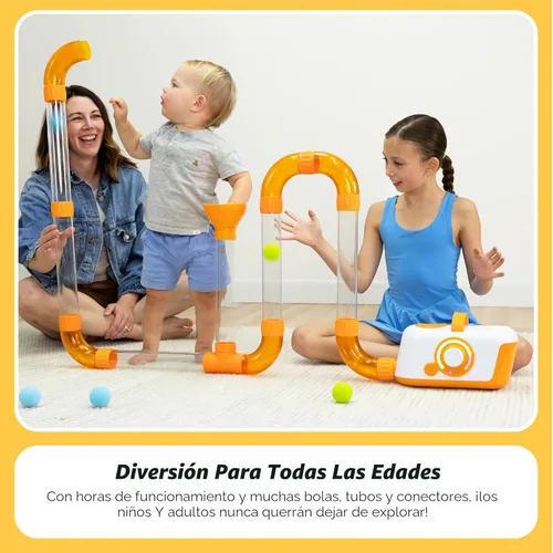 Miniatura 8 de Fat Brain Toys The Original Air Toobz, juguetes de construcción STEM impulsados por aire para niños y adolescentes, juguetes de construcción