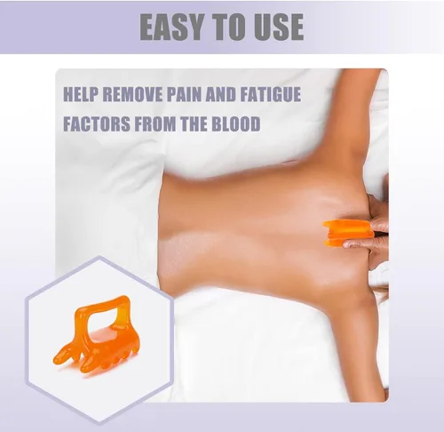Miniatura 2 de Paquete de 2 herramientas de masaje facial, masajeador de resina para cuello, hombros y espalda, alivia la bursitis, nueva forma de resina