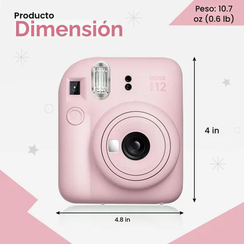 Miniatura 6 de Cámara Fujifilm Instant Mini 12 + Paquete de Accesorios y Funda Personalizada Compatible + Fuji Instant (20 Fotos) Álbum de Fotos Mini de Diseñador