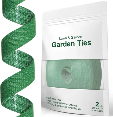 LE TAUCI Lazos para plantas, cinta de jardín para plantas, soporte reutilizable ajustable más grueso para el crecimiento, agarre fuerte, enredaderas