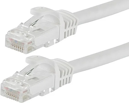 MaxLLTo Cable de conexión blanco RJ45 CAT6 CAT 6 de alta velocidad ETHERNET LAN de 75 pies