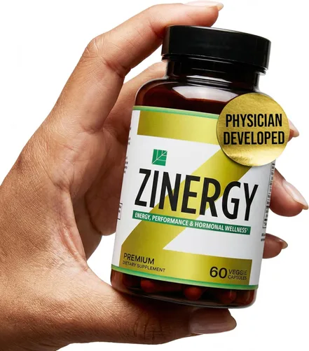 Dr. Zisman ZINERGY Apoyo natural de energía y vitalidad – Fórmula totalmente natural para hombres y mujeres – Mejora los niveles de energía y