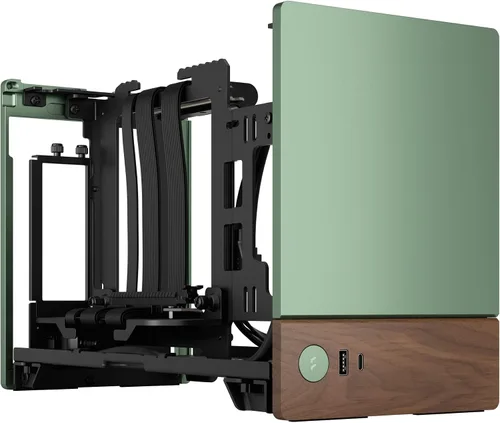 Miniatura 12 de Fractal Design Terra Graphite - Panel frontal de madera de nogal - Factor de forma pequeño - Carcasa para juegos Mini ITX - Cable elevador PCIe 4.0